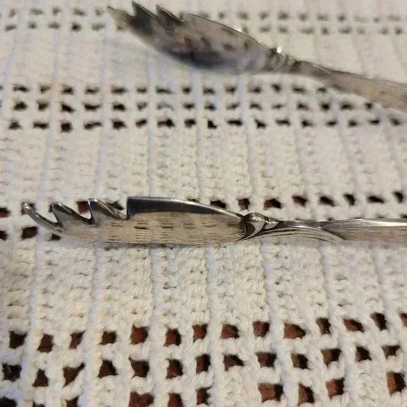 Rogers 1847 Antique Lobster  Claw Ice Tongs - Picture 3 of 4